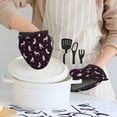 thumbnail image 6 of Pofeuu Poodle Dog Print Thickened Mini Silicone Oven Mitts Heat Resistant, Rubber Oven Mitt Gloves, Finger Pinch Grips, Pot Holder, Silicone Potholder, 6 of 7