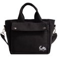 thumbnail image 1 of Bolso de mano pequeño con cremallera bolso de mano para mujer bolso bandolera de lona bolso de hombro bolso hobo bolso mensajero, 1 of 5