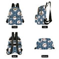 thumbnail image 2 of ALAZA Sport Baseball Star Stipes Womens Travel Laptop Backpack Large Daypack Ladies Shoulder Bags M, 2 of 7