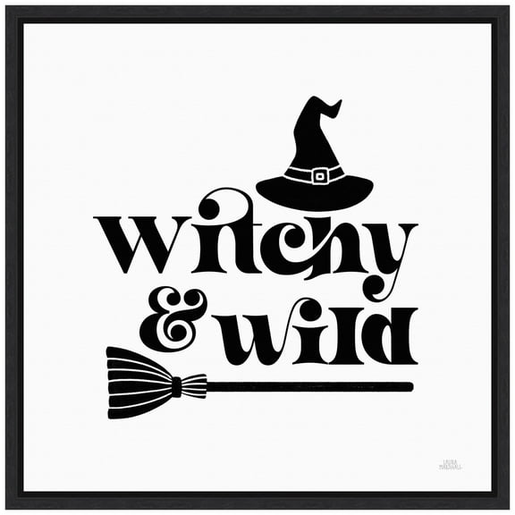 Amanti Art Halloween Typography I Framed Canvas Wall Art Print