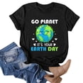thumbnail image 2 of BJUTIR Plus Size Tops For Women Womens Summer 2022 Earth Day Restoration Earth Natural Planet Cute Earth Day T Shirt, 2 of 6