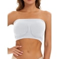 thumbnail image 4 of Soft and Comfy Seamless Strapless Bandeau Bra - Perfect for Everyday Wear and Lingerie, 4 of 7