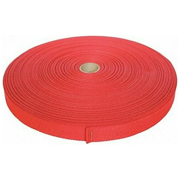 Bulk-Strap Webbing,Polypropylene,3/4" W,Red P34300R