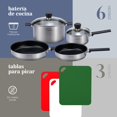 thumbnail image 2 of Batería de Cocina Antiadherente ColorHome COMBO-CH-04 9 Piezas, 2 of 10