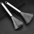 thumbnail image 2 of Stainless Steel Long Handle Pot Brush Kitchen Special Does Not Hurt The Pot Clean Decontamination Artifact Home Hanging Type Lengthening Steel Brush, 2 of 6