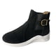 thumbnail image 2 of Zapatos occidentales para mujer, botines informales con correa de hebilla para mujer, zapatos puntiagudos Retro sin cordones Wmkox8yii  FOPL1474, 2 of 4