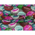thumbnail image 5 of oneOone Velvet Maroon Fabric Retro Bottle Soda Cap Sewing Material Print Fabric By The Yard 58 Inch Wide-8C, 5 of 7