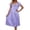 Light Purple, variant on PMVFHDE Women's Summer Ice Silk Knee-Length Nightgown with Comfortable Lace Short Sleeve Home Wear Women Pajamas
