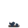 thumbnail image 2 of Wonder Nation Baby Boys Two Strap Footbed Sandals, 2 of 5