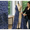 thumbnail image 5 of Soimoi Blue Cotton Poplin Fabric Forget Me Not Bush Floral Print Fabric By the Yard 58 Inch Wide, 5 of 7