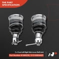 thumbnail image 3 of A-Premium 8Pcs Front Sway Bar Link Stabilizer Link Tie Rod End Lower Ball Joint Compatible with Honda Civic 2003 2004 2005 2006 2007, 3 of 9