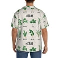 thumbnail image 3 of Kdxio Men'S Hawaiian Shirt For Men Short Sleeve Shirt Herbs Summer Casual Holiday Beach Button Down T-Shirts, 3 of 5