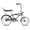 Matte Blacck, variant on Tracer Smart Classic Lowrider Beach Cruiser Bike, 20" Front Wheel, 16" Rear Wheel, Banana Seat, Coaster Brake, Drum Brake, for Teen, Adult, Chrome
