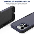 thumbnail image 4 of Decase Heavy-Duty Rugged Case for iPhone 15 Pro Max,Dual Layer Military Grade Drop Protection Anti-Fingerprint Anti-Scratch Hard Cover Silicone Bumper Shockproof Case for iPhone 15 Pro Max,Darkblue, 4 of 5