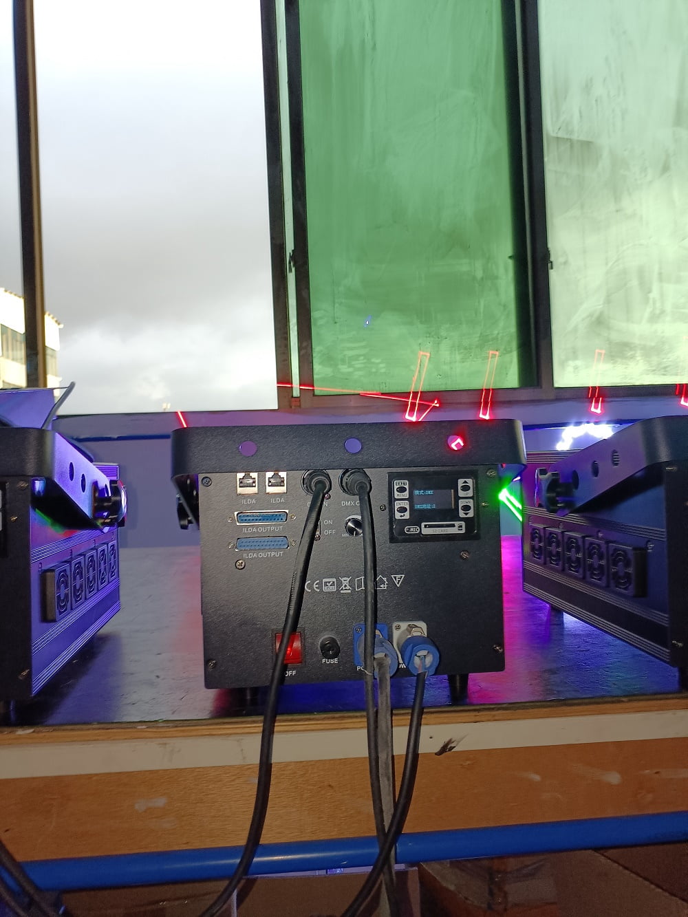 Professional Stage Light Beam DJ Lighting Laser Projector SD ILDA 10W RGB Full Color Laser  Light 1pcs
