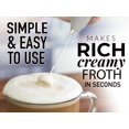thumbnail image 3 of Zulay Kitchen High Powered Milk Frother Handheld Foam Maker for Lattes, Cappuccinos, Matcha, Frappe & More - Gray, 3 of 5
