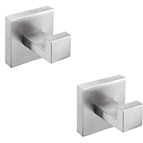 Nolimas Bathroom Towel Hook SUS304 Stainless Steel Square Clothes 