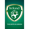 Ireland National Team Crest Soccer Football Sports Poster 24x36 inch