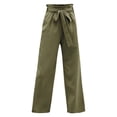 thumbnail image 1 of Eashery Capri Pants for Women Dressy Lounge Pants Athleisure Pant Womens Linen Pants (Solid Color,GN3,XL), 1 of 5
