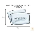 thumbnail image 3 of Pack de 2 Almohadas King Size de Microfibra Media | Descanso Ergonómico | Soft Nature, 3 of 5