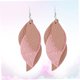 thumbnail image 2 of WEUVEB 1Par Pendientes Colgantes De Cuero Rosa Para Mujer Accesorio Chic Para Ocasiones Especiales, 2 of 8