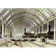 thumbnail image 2 of Bourne, John C. 14x11 White Modern Wood Framed Museum Art Print Titled - Engine House, Swindon, 2 of 4