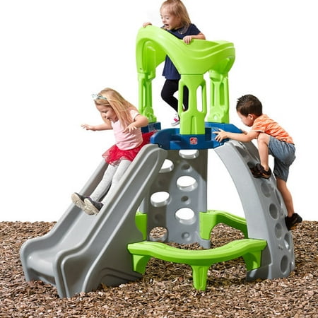 Step2 Castle Top Mountain Climber with 2 climbing rock walls and