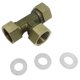 thumbnail image 1 of Acoplador rápido de latón, color de latón de camiseta de 3 vías, duradero y resistente A / B / Sharpla Adaptador de hilo de latón de 3 vías, 1 of 8