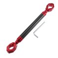 thumbnail image 1 of Unique Bargains Universal 22mm Carbon Fiber Pattern Red Motorcycle Balance Bar Crossbar Handlebar Adjustable, 1 of 8
