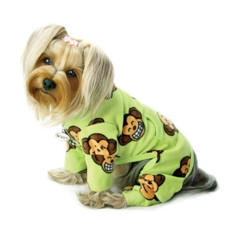 

Silly Monkey Fleece Turtleneck Pajamas - Lime Extra Small