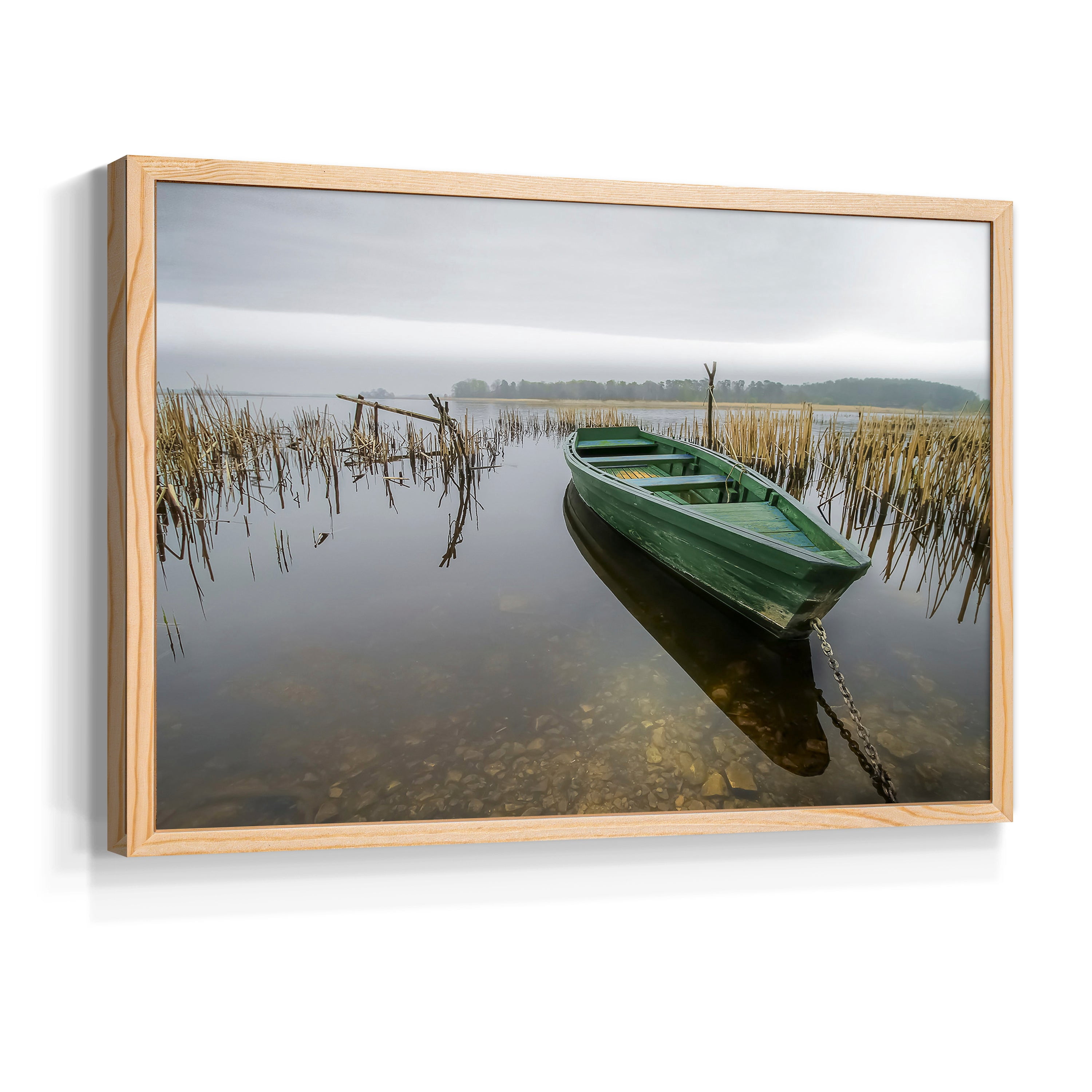 Green One by Mike Calascibetta - Restickable Framed Giclée Print