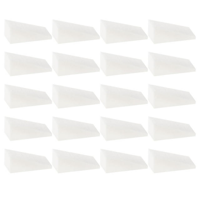 Miangastore Nail Art Gradient Dyeing Tool White Sponge 20Pcs 2x0.8x0.8In