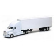 Kenworth T700 Truck with Dry Goods Trailer White "Long Haul Truckers" Series 1/32 Diecast Model by New Ray
