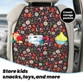thumbnail image 5 of Pofeuu Winter Holiday Christmas Print 2 Pack PU Leather Kick Mat Back Seat Protector, Universal Car Seat Back Organizer, Waterproof Backseat Protector For Most Car, 5 of 8