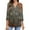 Brown, variant on IROINNID Women's Long Sleeve V-Neck Shirts Cool Shirts for Women Leisure V-Neck Three Quarter 3/4 Sleeve T Shirt Autumn Printing Blouse Tops Sweatshirt,Green