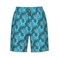 thumbnail image 7 of Disketp Men's Swim Trunks Hawaiian Breathable Surf Beach Swimsuits Mesh Lining Beach Shorts with Pockets-Seahorse, 7 of 7