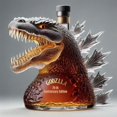thumbnail image 2 of Artistic Whiskey Decanters Set – Handcrafted Animal-Shaped Glass Bottles, Striking Novelty Bar Display & Sophisticated Decorative Liquor Container-Godzille10oz, 2 of 5