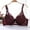 Wine, variant on SCSAlgin Womens Lace Push Up Bra Unpadded Comfort Support Bra Underwire Plunge Full Coverage Sexy Everyday Bralettes
