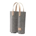 thumbnail image 2 of Bolsa de viaje de fieltro para vino con doble compartimento y asa Gris, 2 of 9