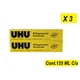 thumbnail image 1 of Paquete de 3 UHU  Pegamento Universal  Tubo c/ 125 ML c/ u UHU UHU de 125 ml, 1 of 4