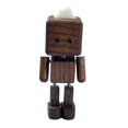thumbnail image 1 of Figura de madera de hombre tembloroso, decoración de mesa, figura de madera tambaleante de pie marrón oscuro 85 cm, 1 of 9