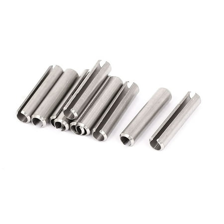 

Unique Bargains M6x30mm Stainless Steel Split Spring Roll Dowel Pins Fasteners 10Pcs