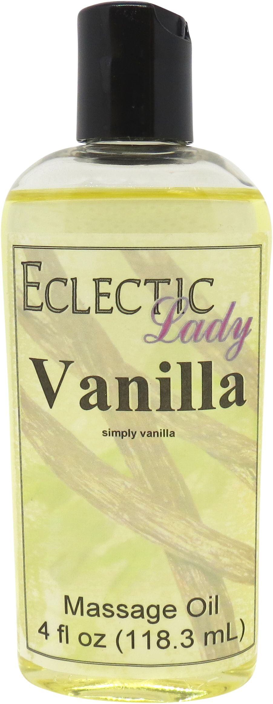 Vanilla Massage Oil by Eclectic Lady, 4 oz, Sweet Almond Oil and Jojoba