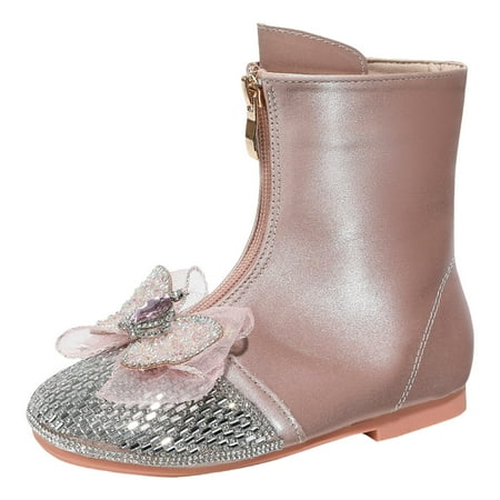 

Children Shoes Flat Mid Length Boots Fashionable Sequined Leather Boots Size 1 Girls Boots Girls Snow Boots Size 2 Big Kid Rain Boots Leopard Big Kids Size 5 Boots Toddler Girl Tall Boots Little Girl