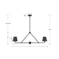 thumbnail image 4 of Crystorama Lighting - Xavier - 2 Light Chandelier In Modern Style-15 Inches Tall, 4 of 7