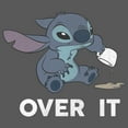 thumbnail image 2 of Girl's Lilo & Stitch Over It Distressed Stitch  Graphic Tee Black Large, 2 of 4