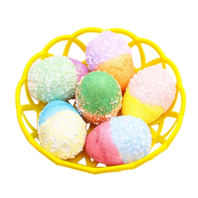 zhangmingg Easter Egg Desktop Ornament Set for Spring Holiday Festive Decorations and Colorful Seasonal Displays