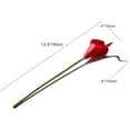 thumbnail image 2 of Morttic 20pcs Artificial Calla Lily Silk Flowers 13.4" for Home Kitchen Wedding Table Decoration (Red), 2 of 18