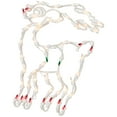 thumbnail image 6 of Northlight Lighted Reindeer Christmas Window Silhouette - 18" - White - Multicolor Lights, 6 of 8