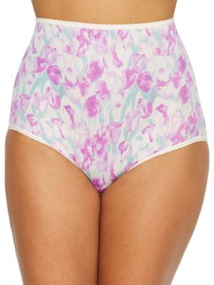 Bali Women's Skimp Skamp Brief 3-Pack - Silky Nylon & Spandex, Invisible Under Clothes, Full Coverage, Comfy Fit